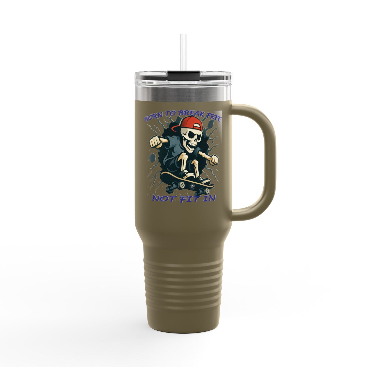 Skelly Wall Breakout  40 oz travel mug