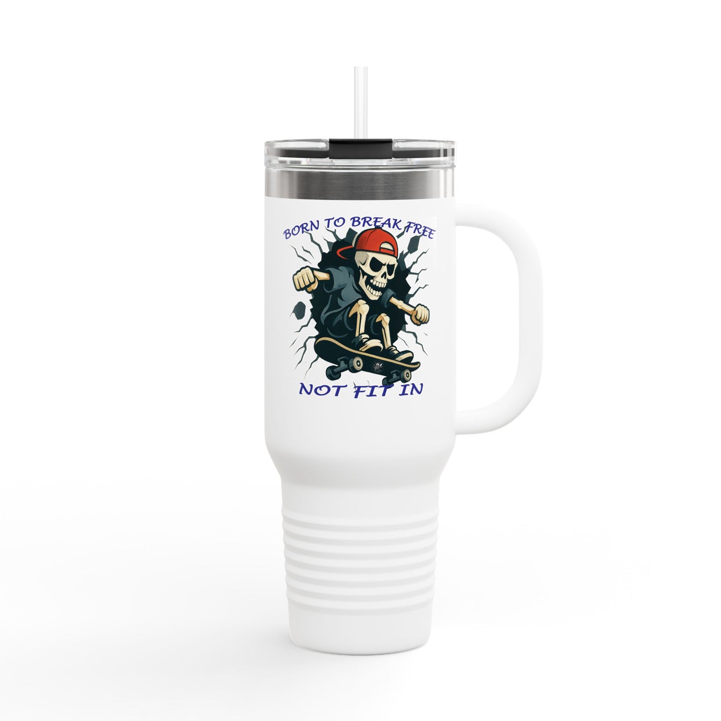 Skelly Wall Breakout  40 oz travel mug